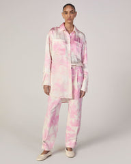 The Everlane X Marques' Almeida Canvas Oversized Barrel Pant | Pink Tie-Dye