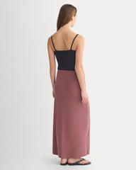 Maxi Skirt In Butterknit | Henna Red